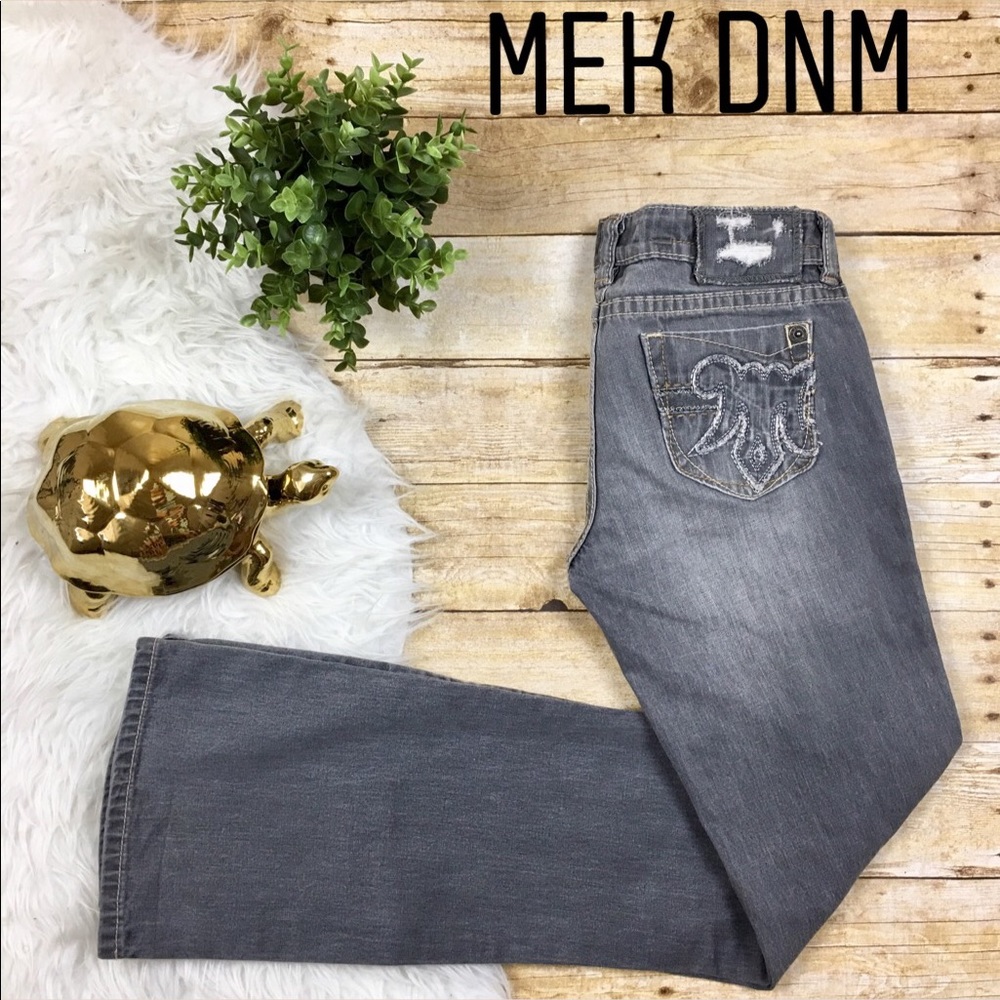 MEK DNM Gray Sardinia Bootcut Jeans